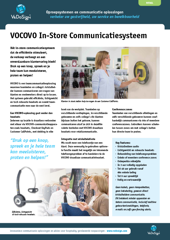 Brochure VOCOVO Instore Communicatie