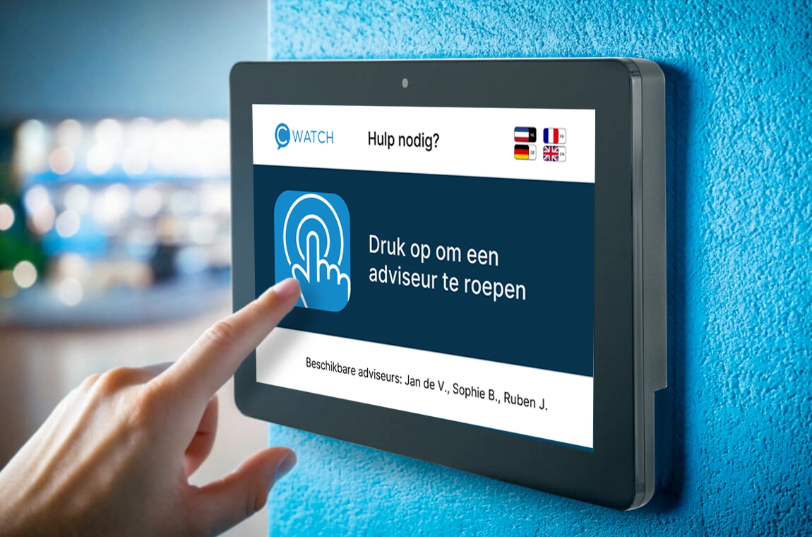 Cpanel Oproepknop Tablet Klantenservice Combinatie CWactch Touchscreen