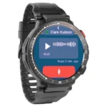 Cwatch Teamcommunicatie Horloge Medewerkers Spraakbericht Blauw