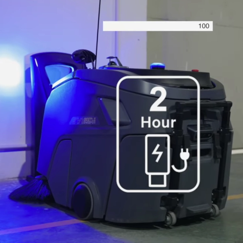 Gausium Beetle Automatisch Opladen Met Het Phantas GS1 Laadstation