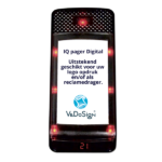 IQ Pager Digitaal gasten-oproep-buzzer met eigen logo sponsoring