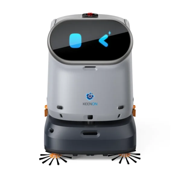 Keenon C40 Compacte Schoonmaakrobot Veegt, Stofzuigt, Schrobt En Stoft Voorzijde