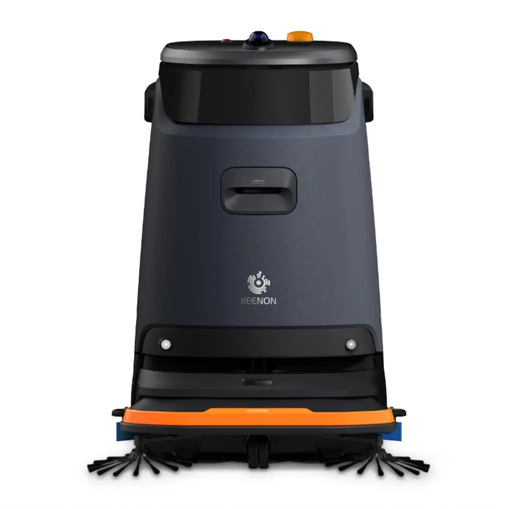 Keenon C55 2 In 1 Schoonmaakrobot Voorzijde Recht Keenon C55 2 In 1 Schoonmaakrobot Voorzijde Recht