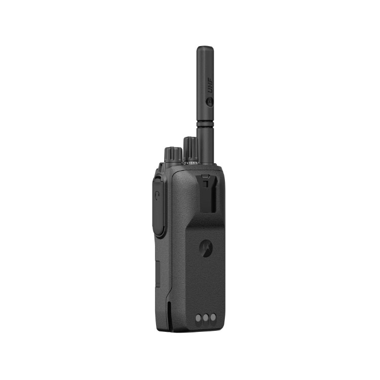 Motorola R2 VHF Digitale Portofoon Schuin Achter Links