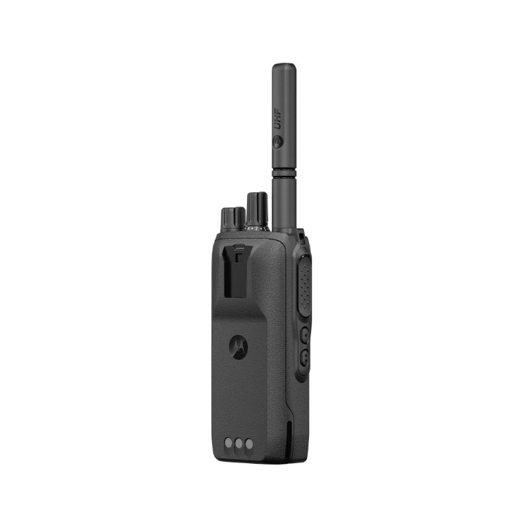Motorola R2 VHF Digitale Portofoon Schuin Achter