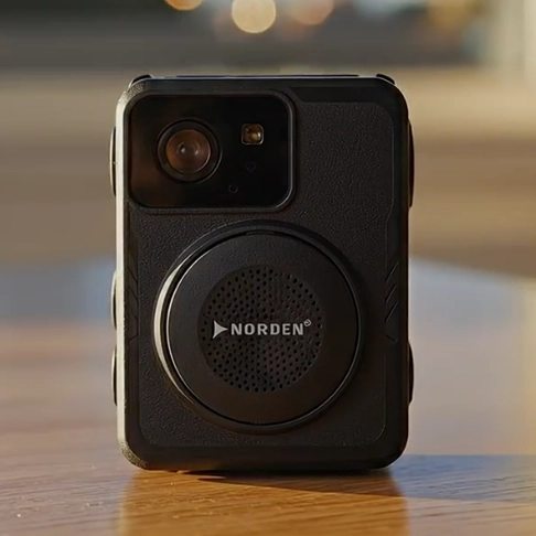 Norden Mini Wi Fi Body Worn Camera Megapixel, 32GB Memory Bodycam Packshot