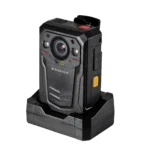 Norden Pro Plus 4G & Wi Fi Body Worn Camera, 64 Megapixel, Infrared, 32GB Memory Schuin In Lader