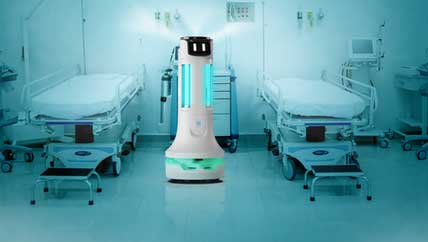 Puductor2 Desinfectie Robot Ziekenhuis