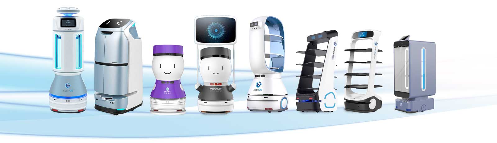 Robots Maaltijd Bezorgen, Roomservice, Gasten Begeleiding Productie Ondersteuning Desinfecteren