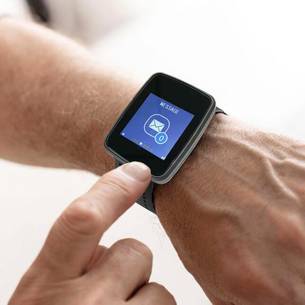 Smartwatch POCSAG Pager Premium Hand Vierkant