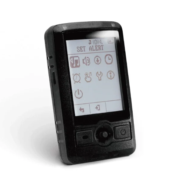 Two Way Alfanumerieke Pager AT 100TR Schuin Voorzijde Display
