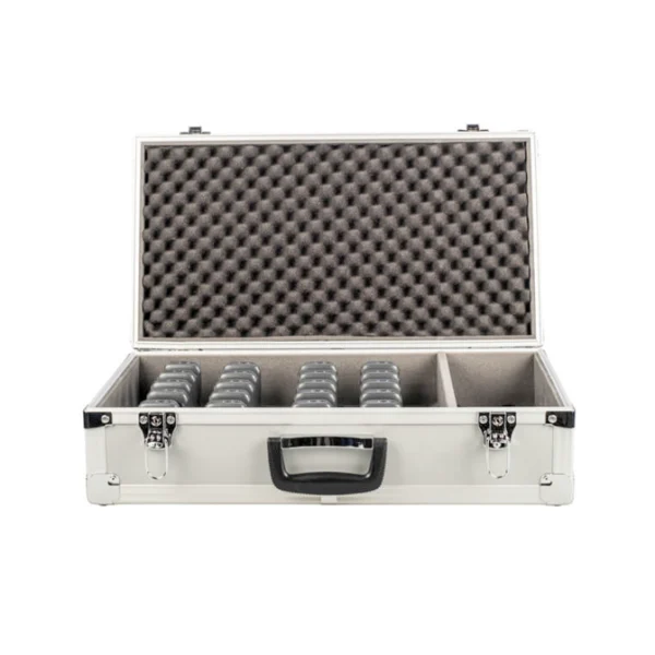 VDS 900:700 Oplaadkoffer 20 Units Rondleiding Audiosysteem Open Koffer