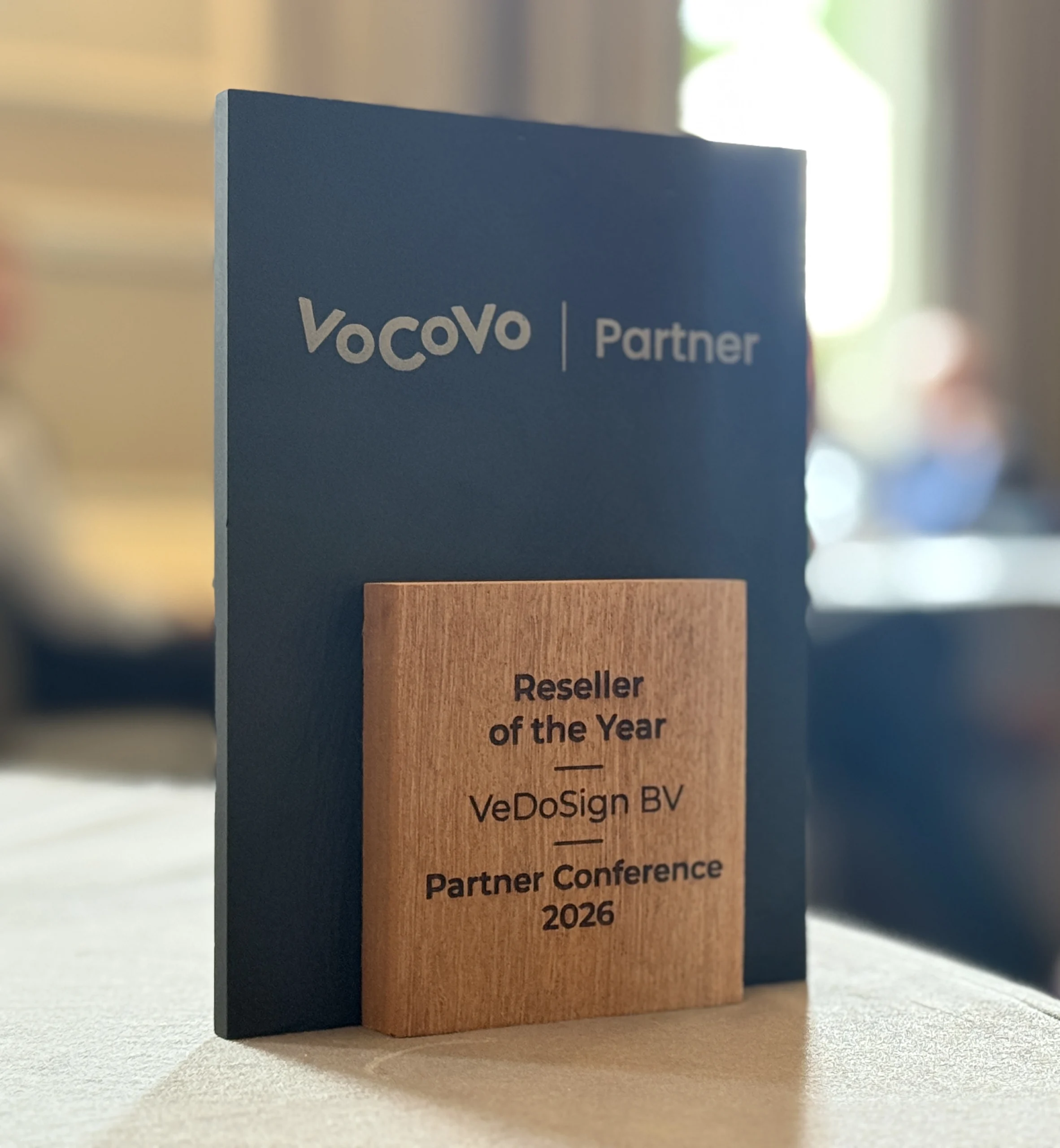 VoCoVo Reseller Of The Year Award For VeDoSign