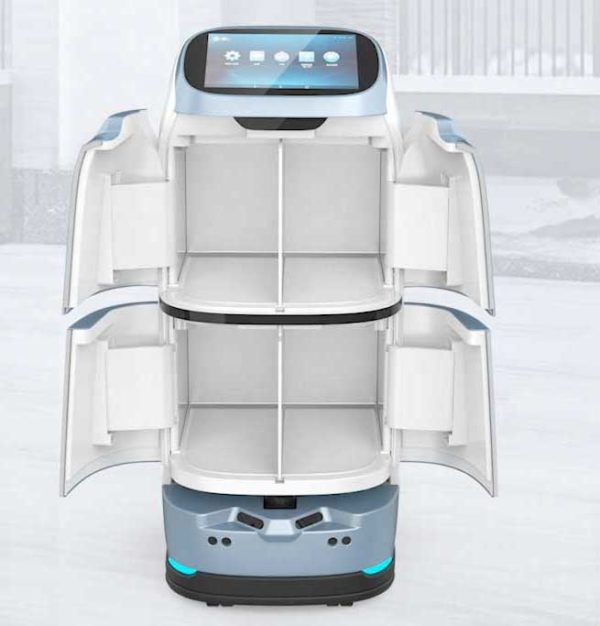 W3 Bezorg Robot Hotel Roomservice 4 Compartinenten Vakken