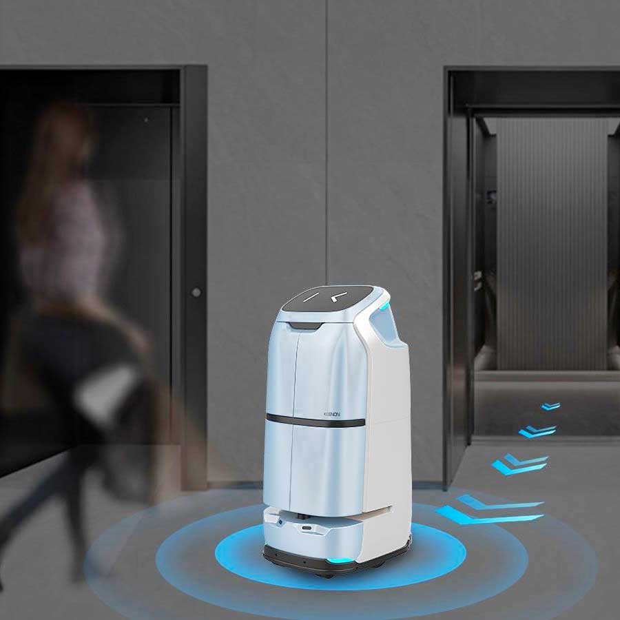 W3 Bezorg Robot Hotel Roomservice Met De Lift Lichter