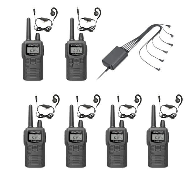 Zes Kenwood PKT 300 Portofoon Compact Vergunningsvrij Met Oortje ZES