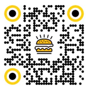 Voorbeeld Hamburger QR Code Bestellen Digitaal Menu VeDoSign